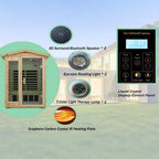 Luxury 2-Person Outdoor Low EMF Hemlock Infrared Sauna