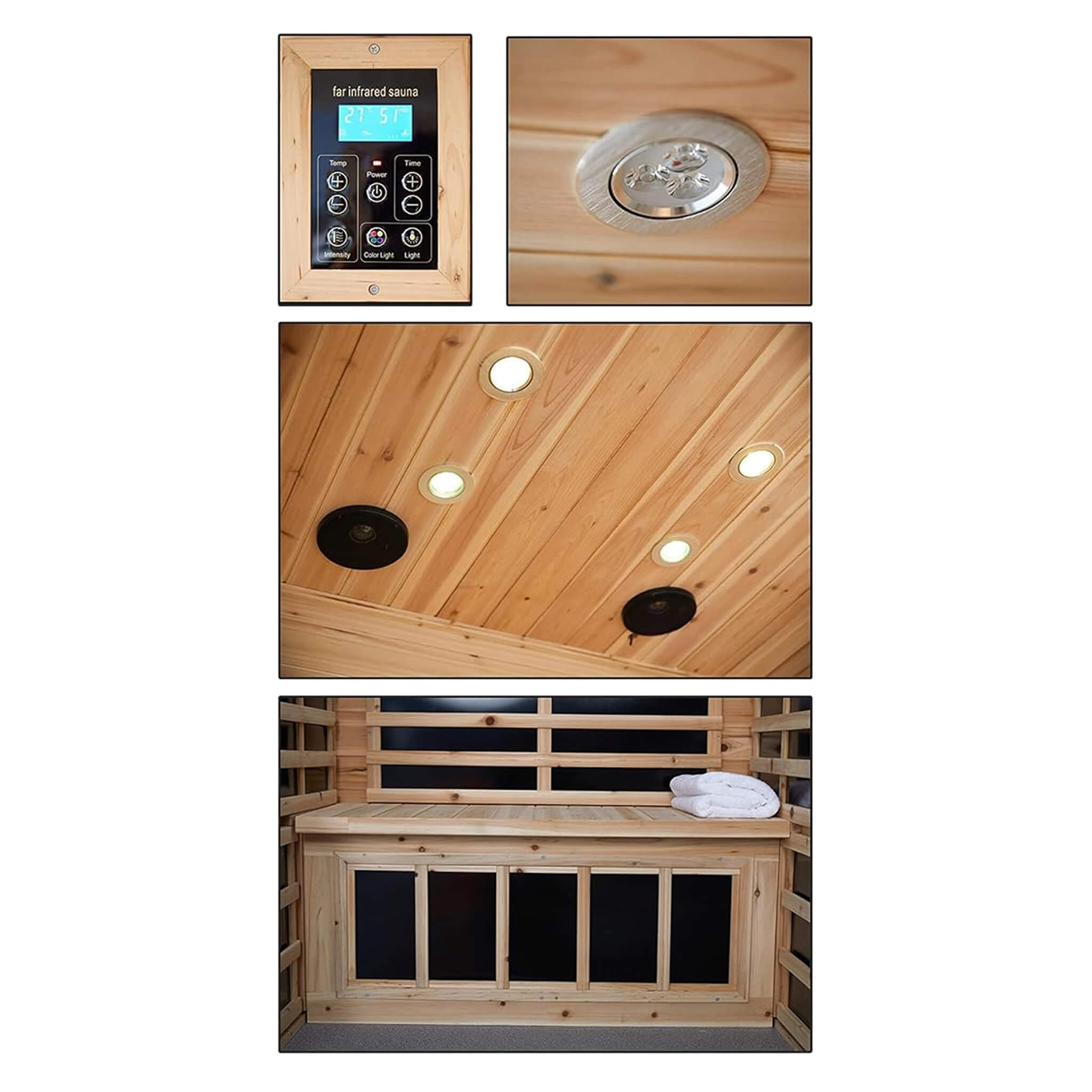 Luxury 2-Person Outdoor Low EMF Hemlock Infrared Sauna