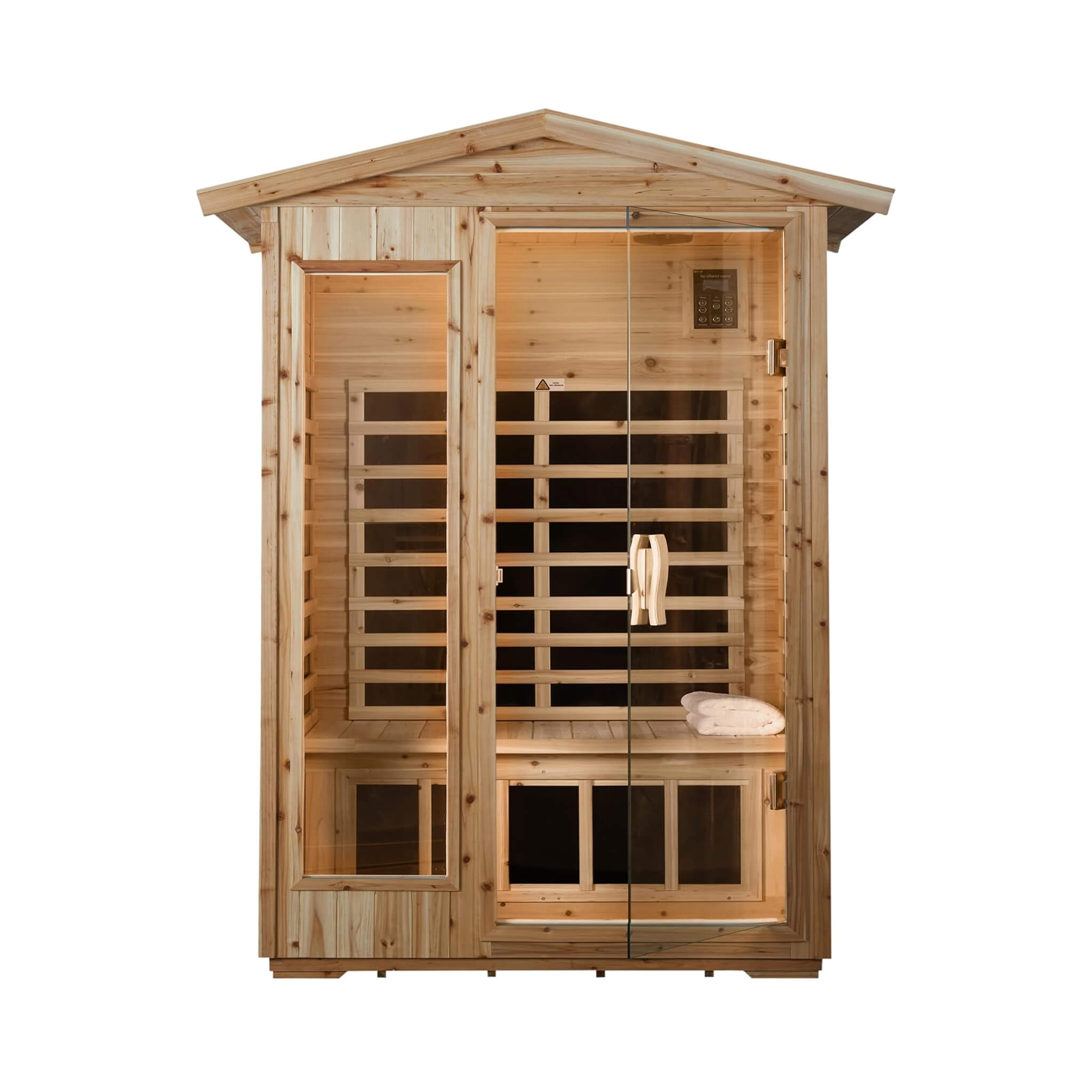 Luxury 2-Person Outdoor Low EMF Hemlock Infrared Sauna